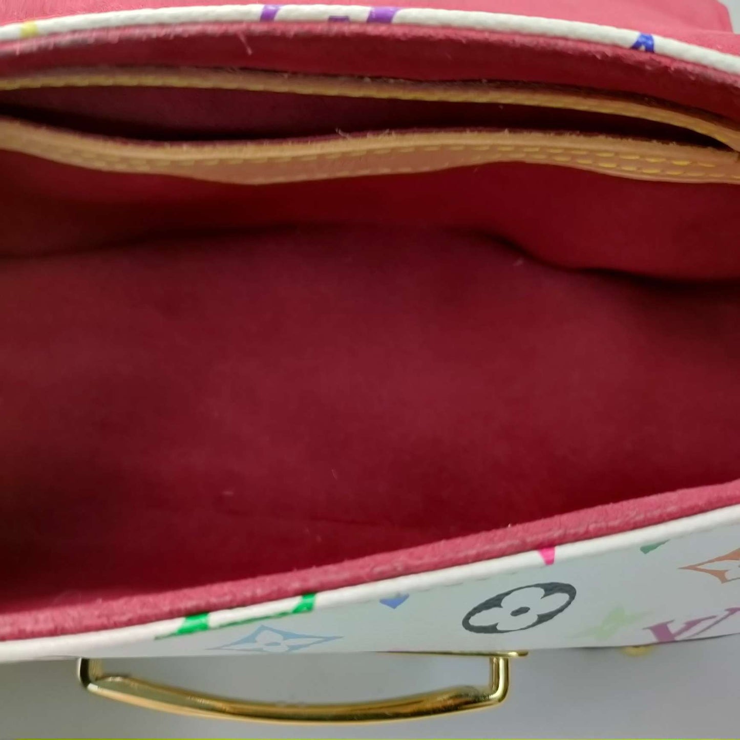 New Gems | Pre-owned LV Louis Vuitton Beverly MM White Multicolore Murakami