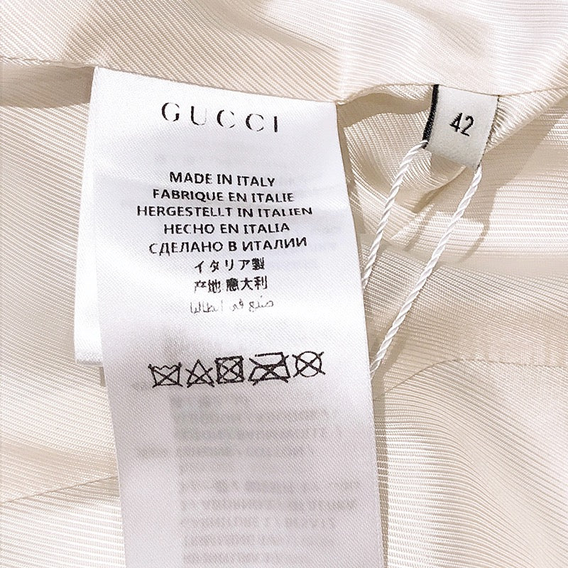 Pre-owned Gucci Linen Jacket, Size 42