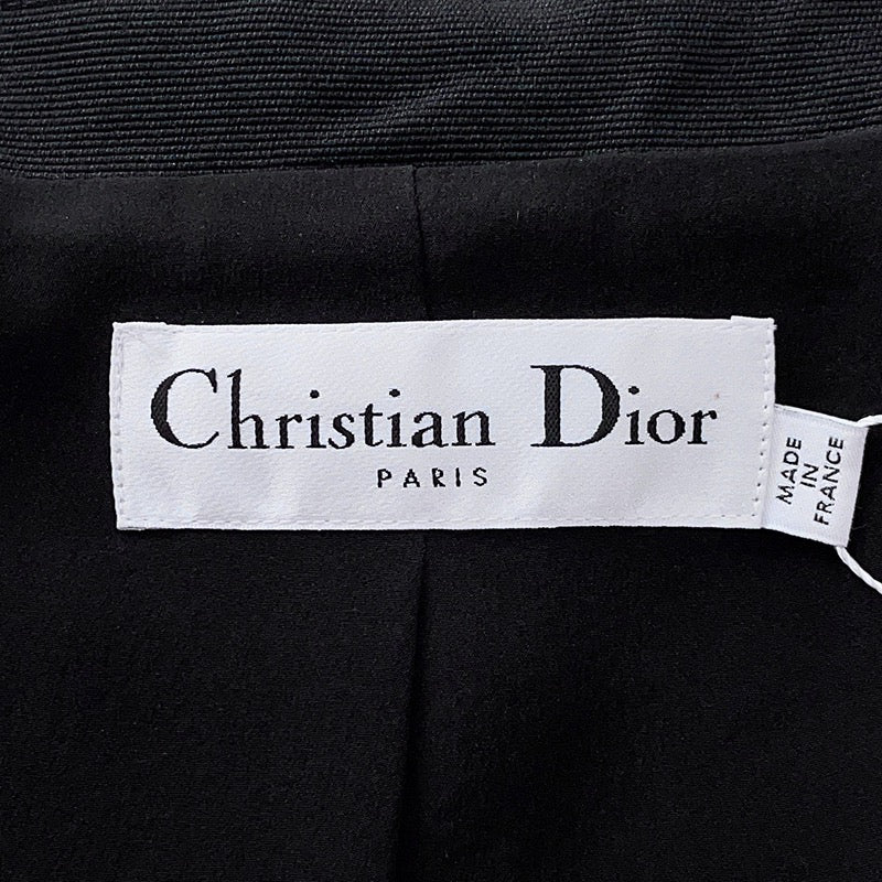 Pre-owned Christian Dior Double Breasted Bar Jacket Dress Dark Navy Blue, Size F40