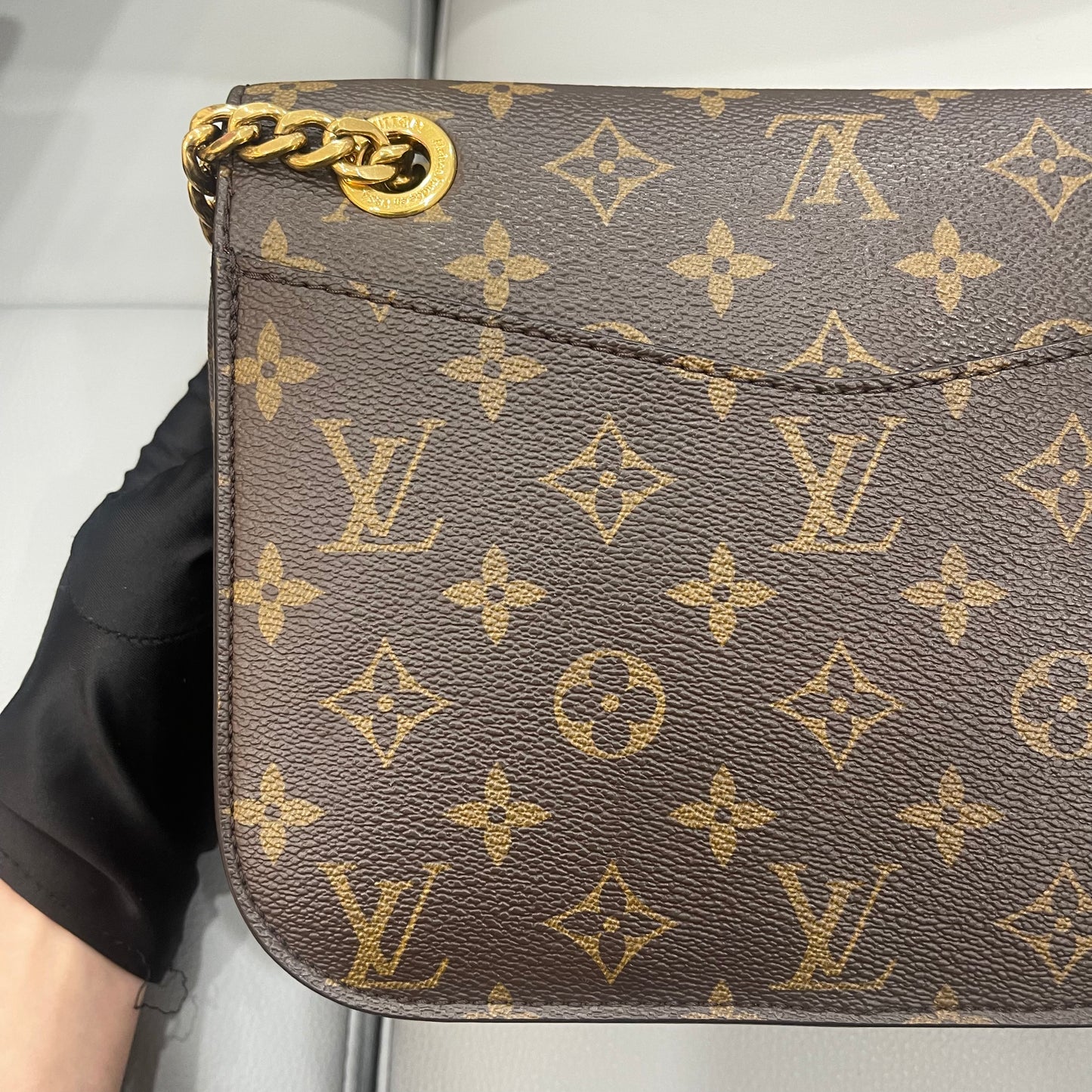 Pre-owned LV Passy Monogram A- condition