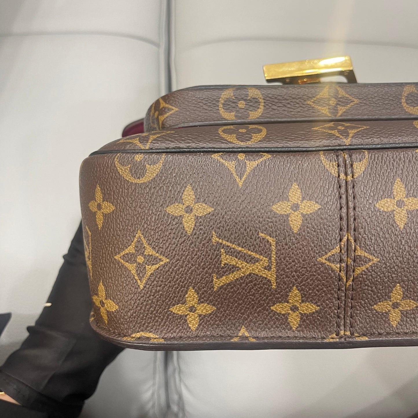 Pre-owned LV Passy Monogram A- condition