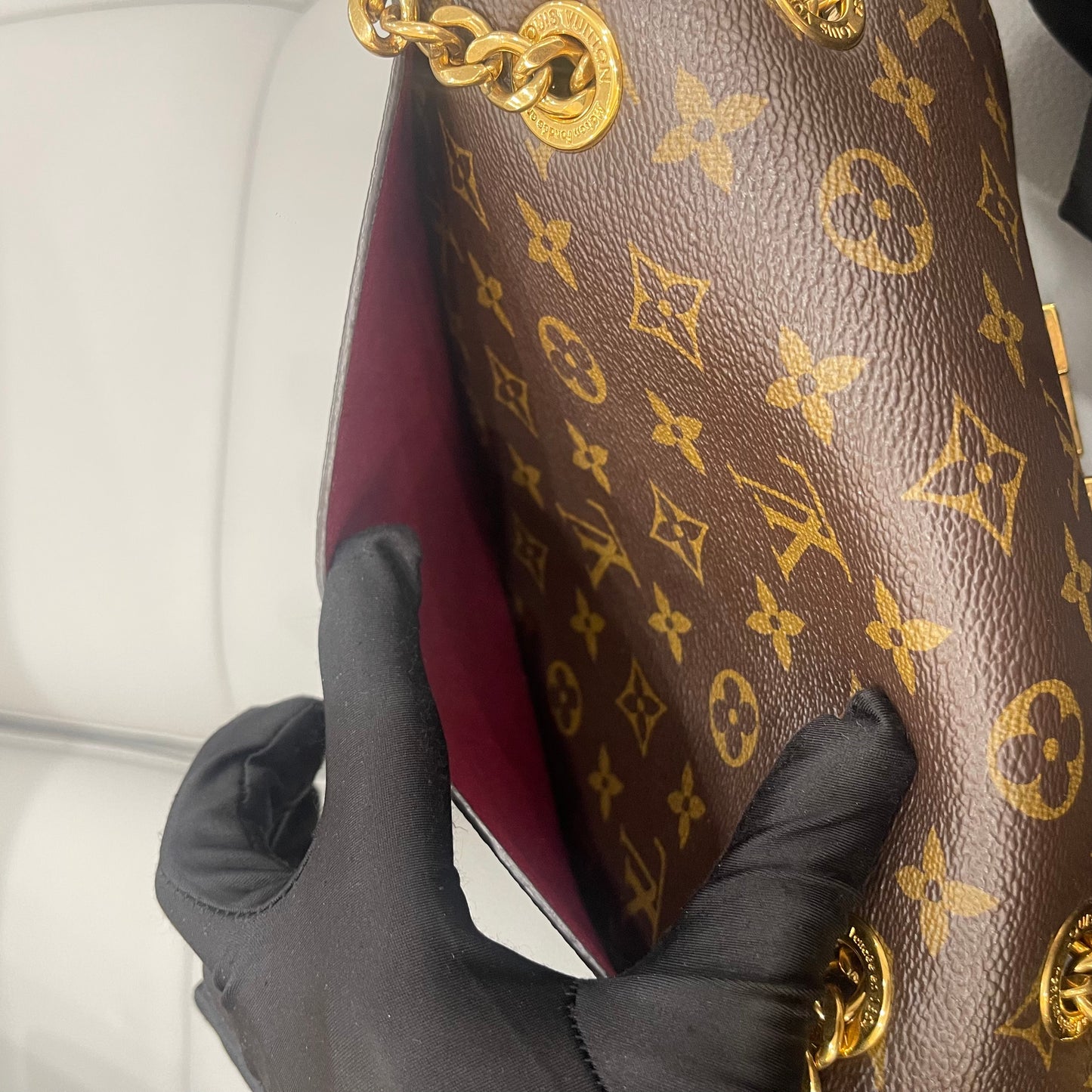 Pre-owned LV Passy Monogram A- condition