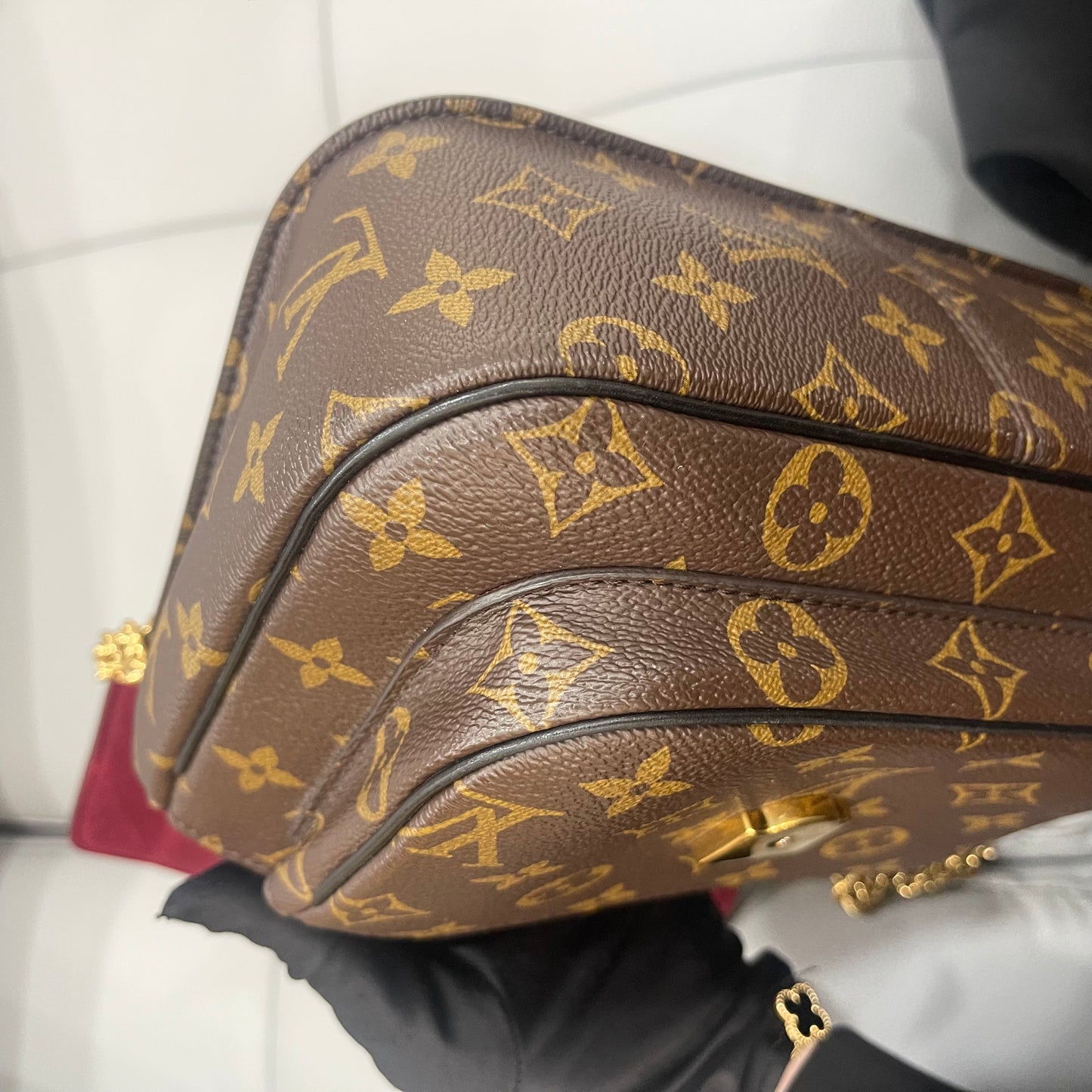 Pre-owned LV Passy Monogram A- condition