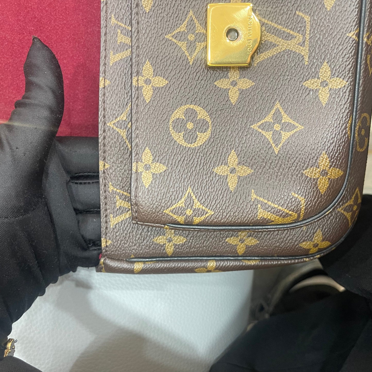 Pre-owned LV Passy Monogram A- condition