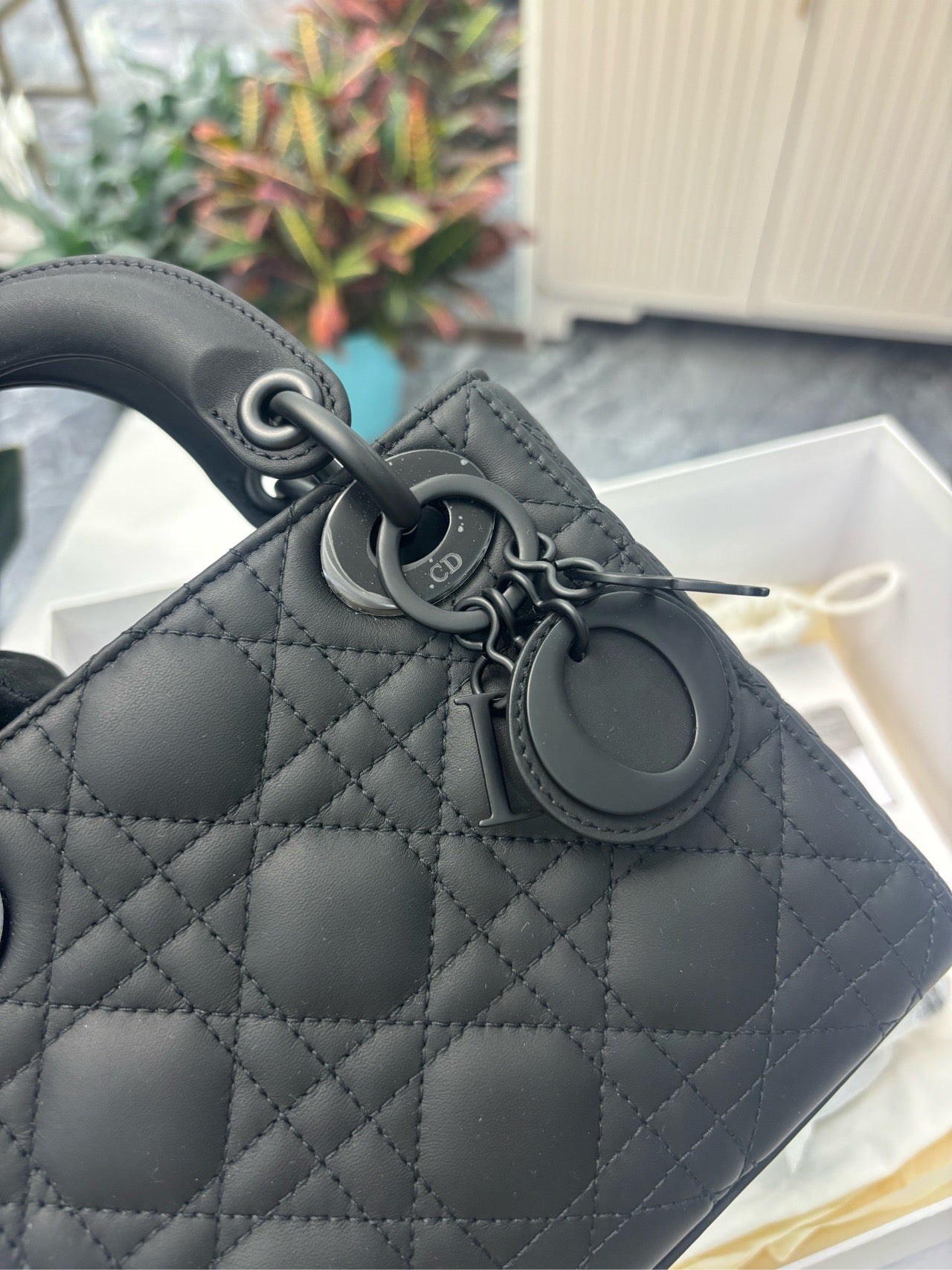 Mini lady dior used outlet
