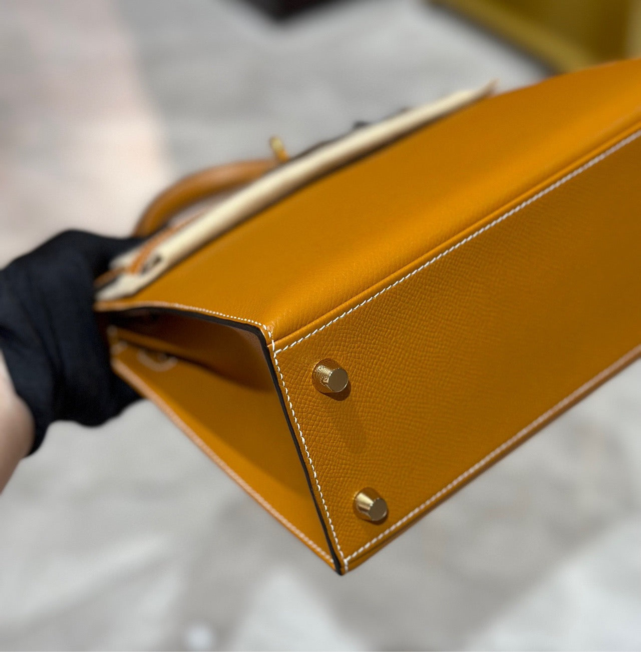 Pre-owned Hermes Kelly 25 Epsom 1H Toffee S condition