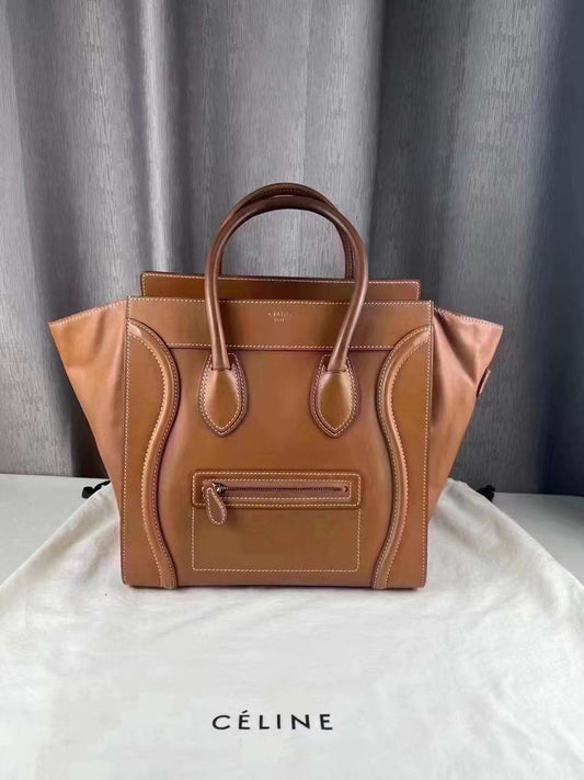 Подержанный чемодан Celine Mini Brown