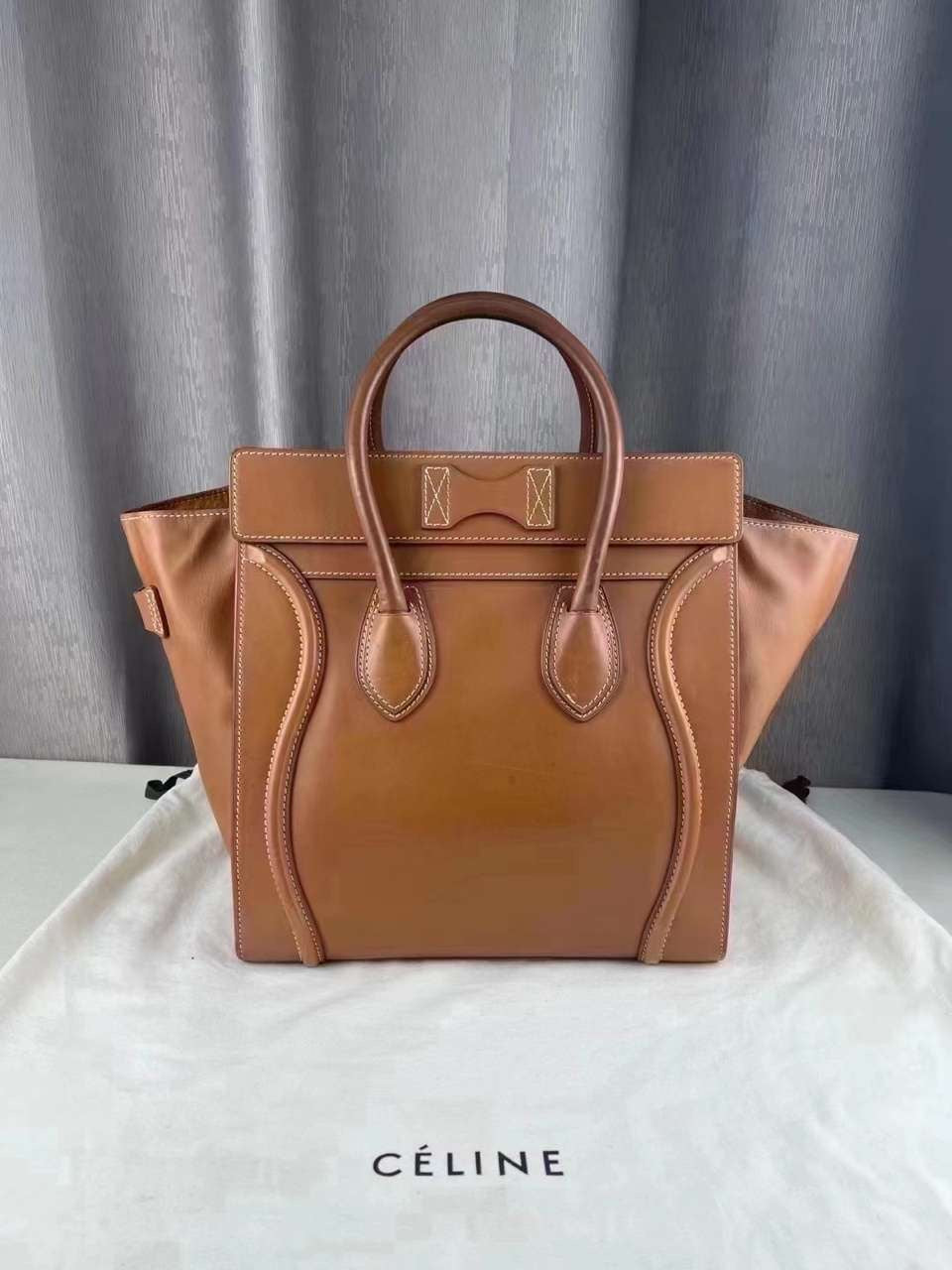 Pre-owned Celine Luggage Mini Brown