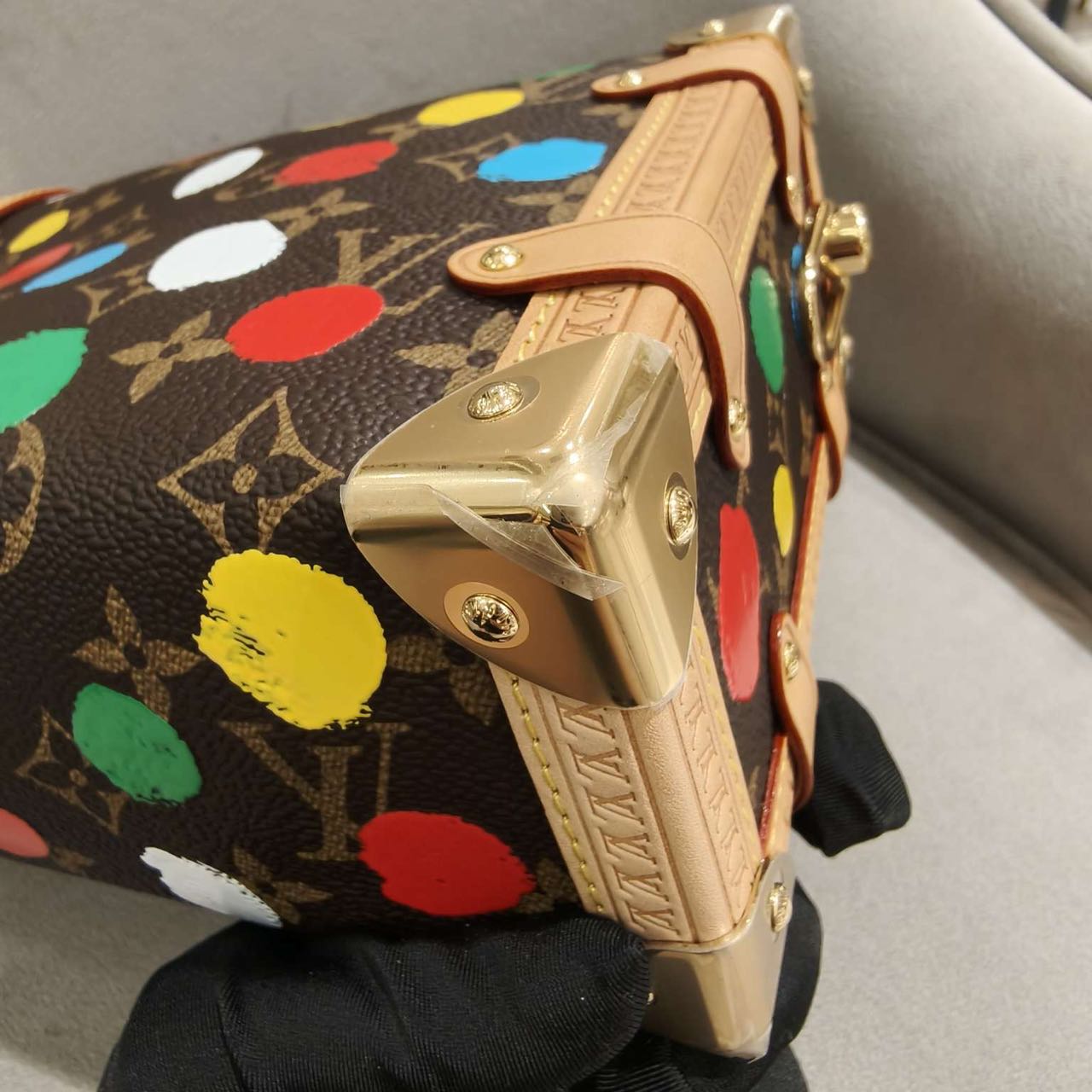 Pre-owned Certified LV Louis Vuitton x Yayoi Kusama in Monogram Coated Canvas with 3D  Dots Print, 2023, w/Dust Bag, Strap