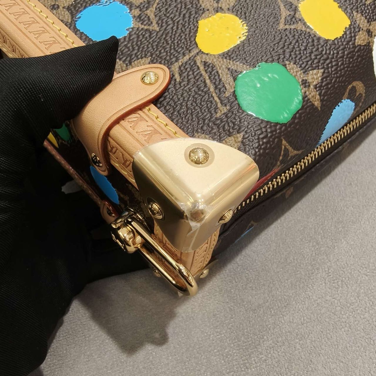 Pre-owned Certified LV Louis Vuitton x Yayoi Kusama in Monogram Coated Canvas with 3D  Dots Print, 2023, w/Dust Bag, Strap