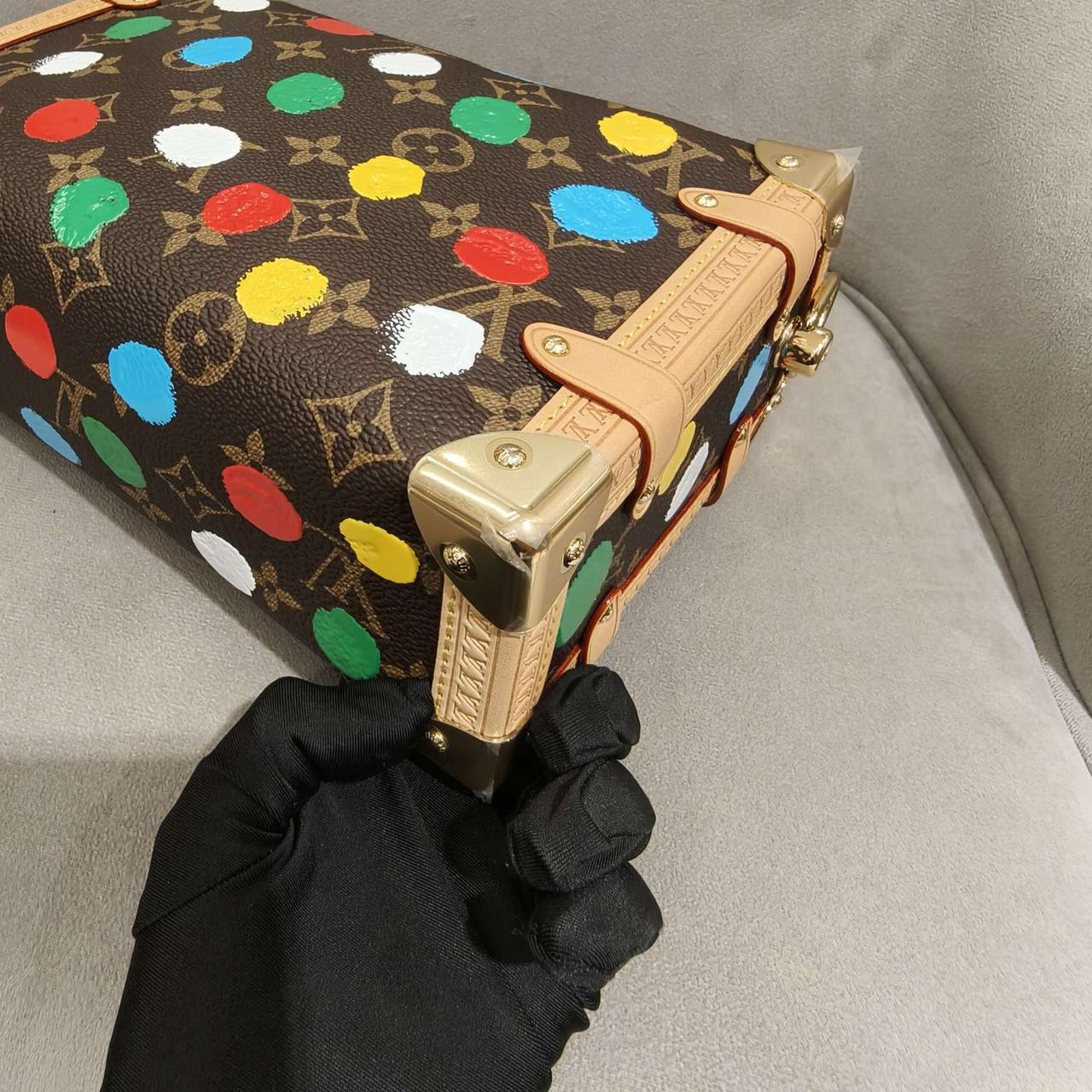 Pre-owned Certified LV Louis Vuitton x Yayoi Kusama in Monogram Coated Canvas with 3D  Dots Print, 2023, w/Dust Bag, Strap