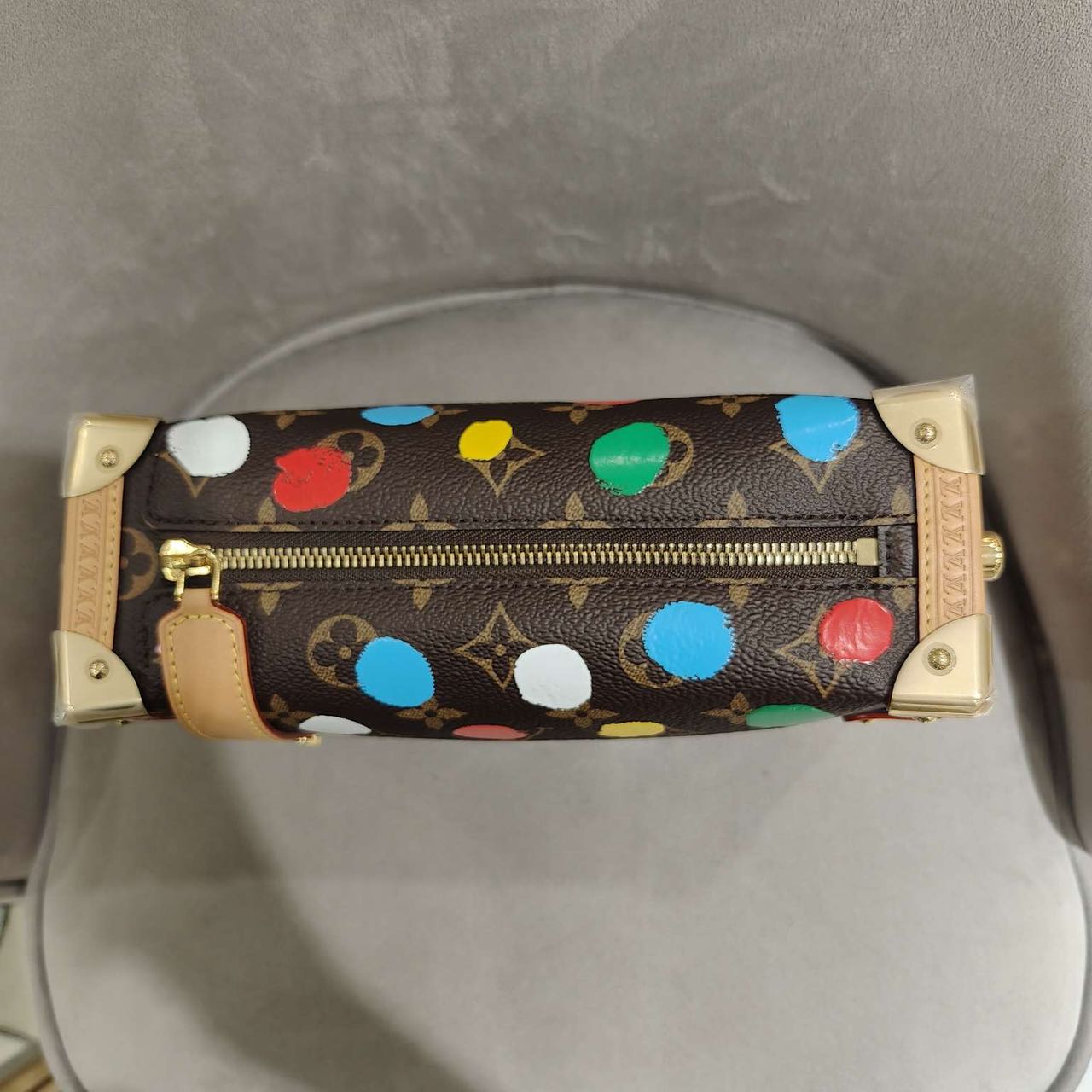 Pre-owned Certified LV Louis Vuitton x Yayoi Kusama in Monogram Coated Canvas with 3D  Dots Print, 2023, w/Dust Bag, Strap