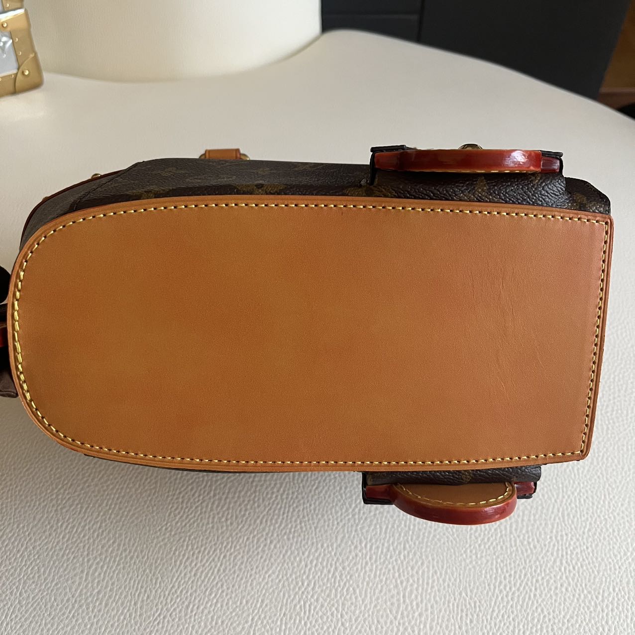 Pre-owned Certified Louis Vuitton SS26 Auto Rickshaw Handbag, 2026 Microchipped, w/ dust bag, lock&key in clochette, strap