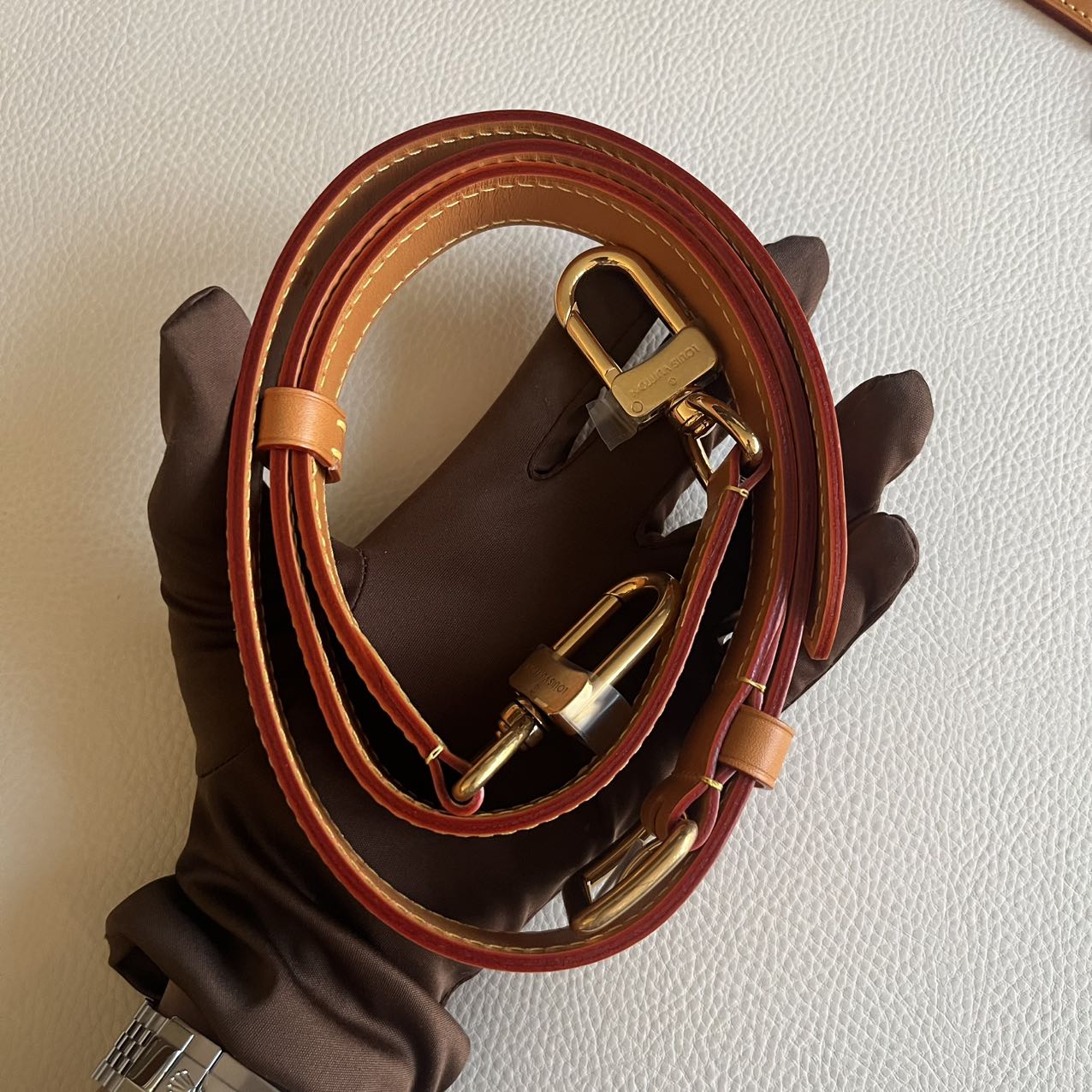 Pre-owned Certified Louis Vuitton SS26 Auto Rickshaw Handbag, 2026 Microchipped, w/ dust bag, lock&key in clochette, strap