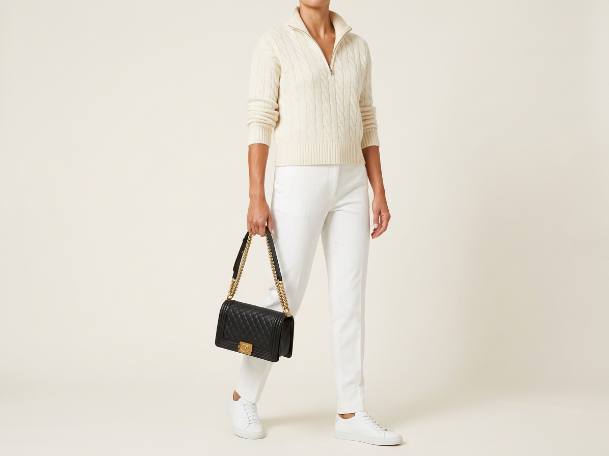 Pre-owned Certified Chanel Medium Boy Bag in Black Caviar Leather with Golden Hardware, 2018-2019,  w/ Chanel box, dust bag