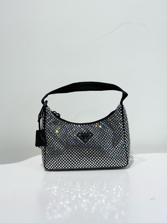 Pre-owned Like New Prada Re-edition Crystal, w/ dust bag