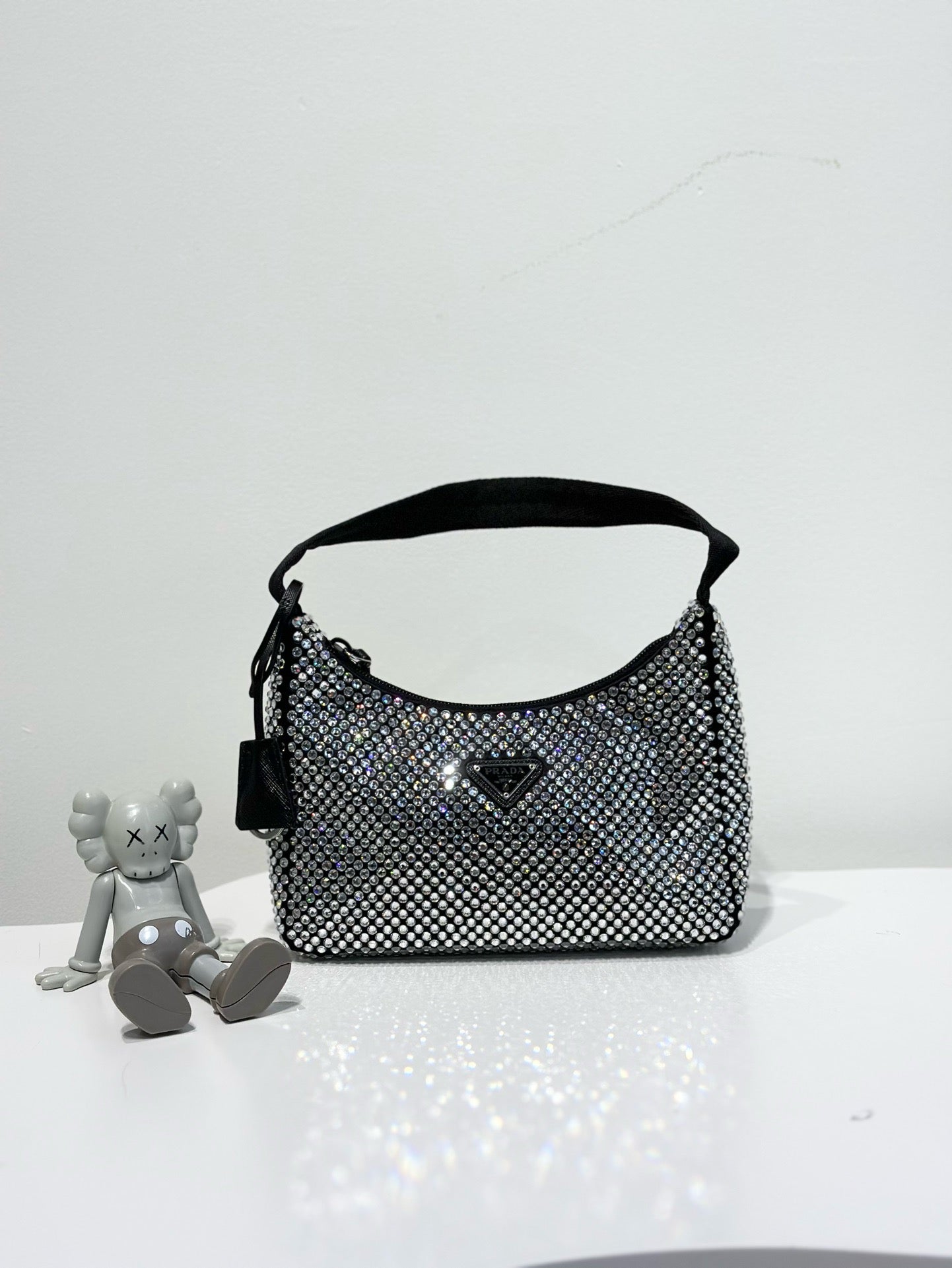 Pre-owned Like New Prada Re-edition Crystal, w/ dust bag