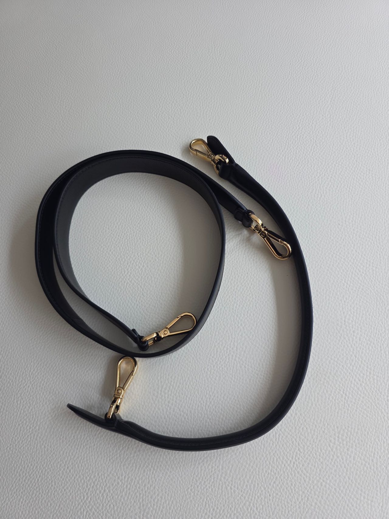 Pre-owned Certified Fendi Mamma Baguette Black Calfskin with Golden Hardware, w/ dust bag, two straps