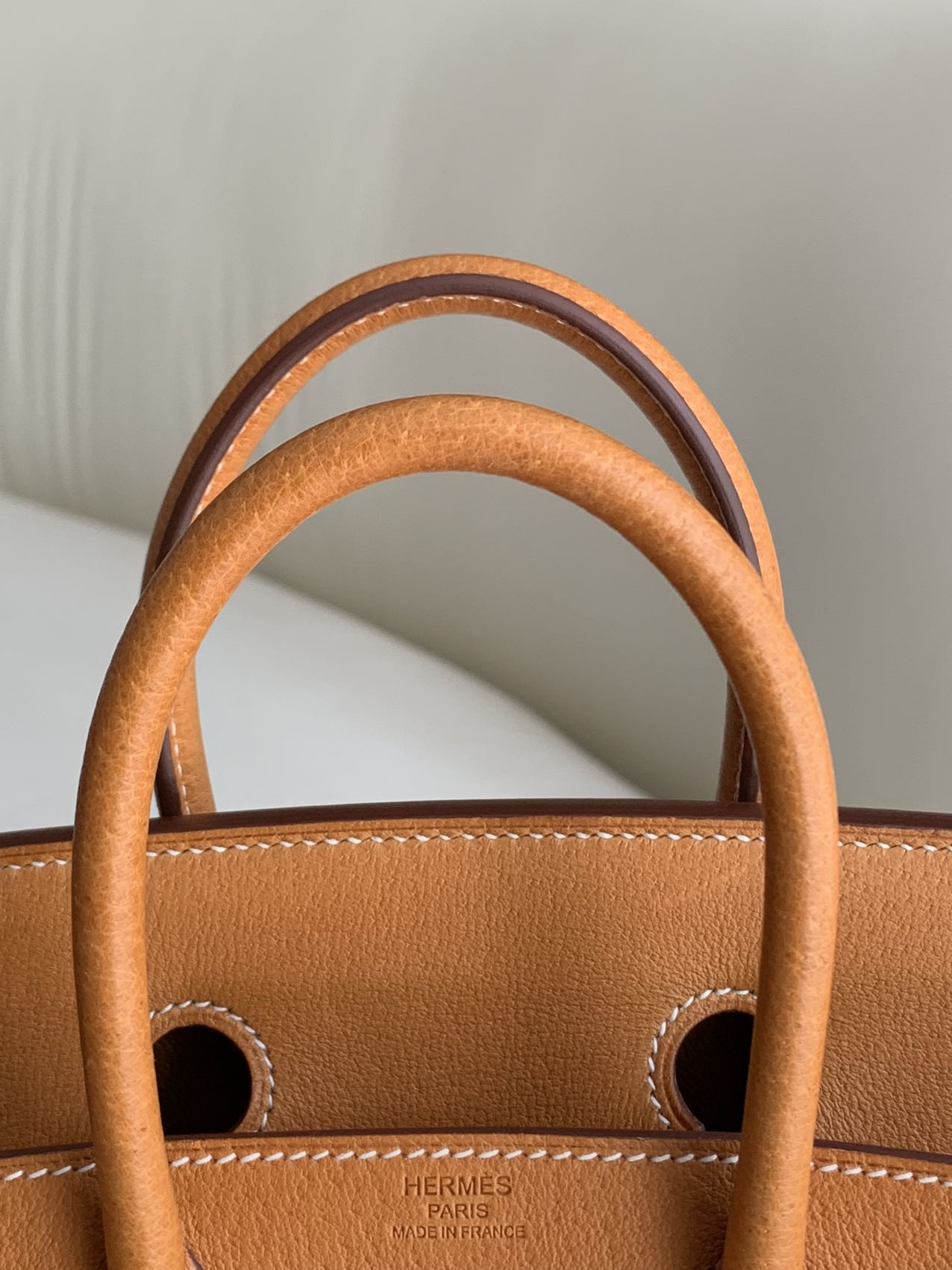 Pre-owned Certified Hermes Birkin 25 in 1H Toffee Peau Porc Pigskin with Golden Hardware, 2022, w/ Full Set