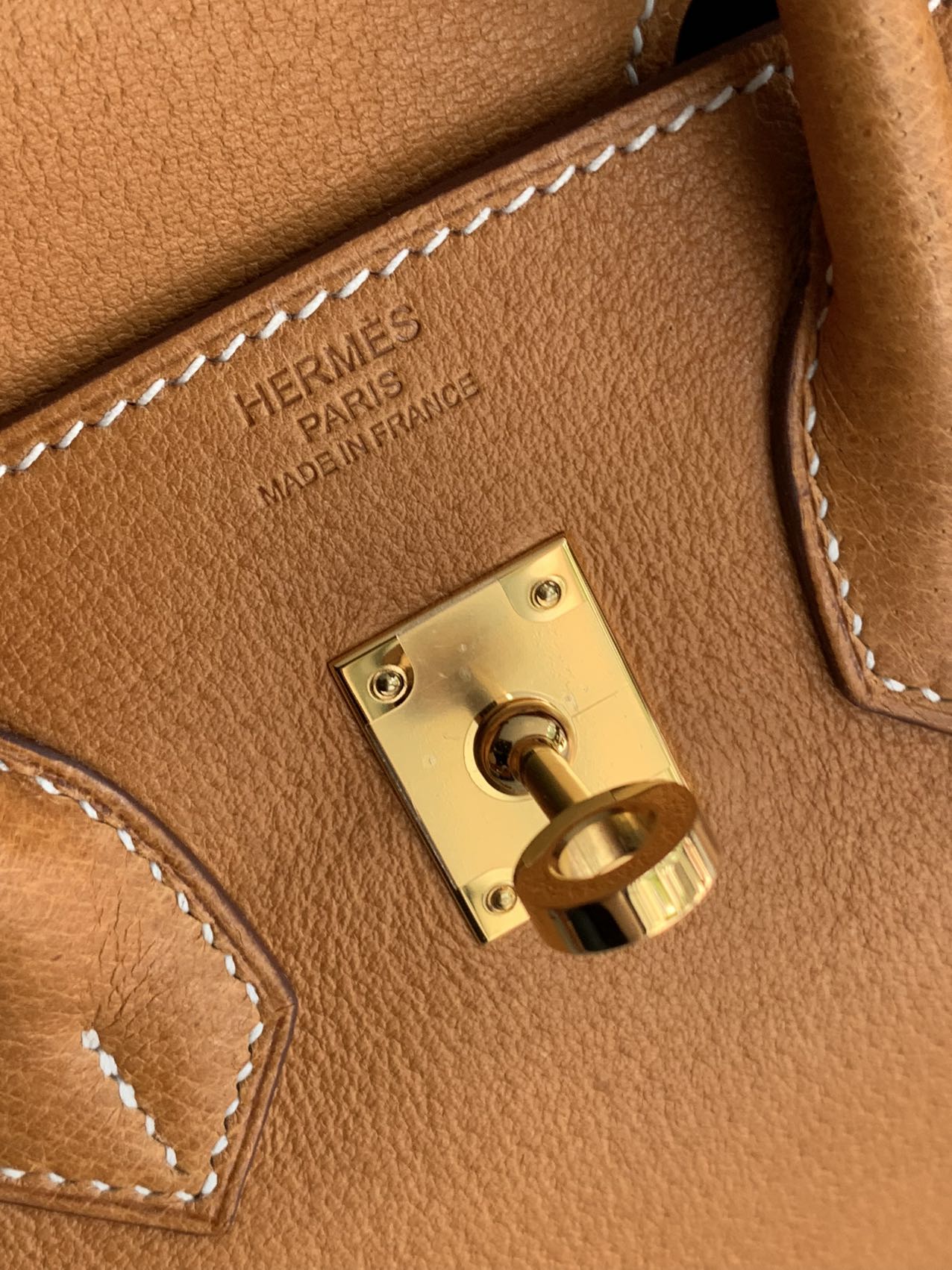 Pre-owned Certified Hermes Birkin 25 in 1H Toffee Peau Porc Pigskin with Golden Hardware, 2022, w/ Full Set