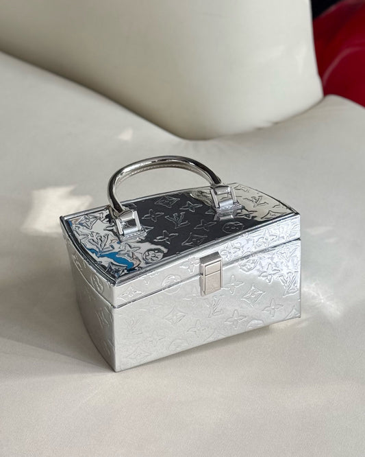 Pre-owned Certified Louis Vuitton LV x Frank Gerhy Limited Collector’s Edition Twisted House Mirror No. 102 / 135, 2023 Miami Art Basel Collection, w/ mirror, strap, leather tag, store tag.