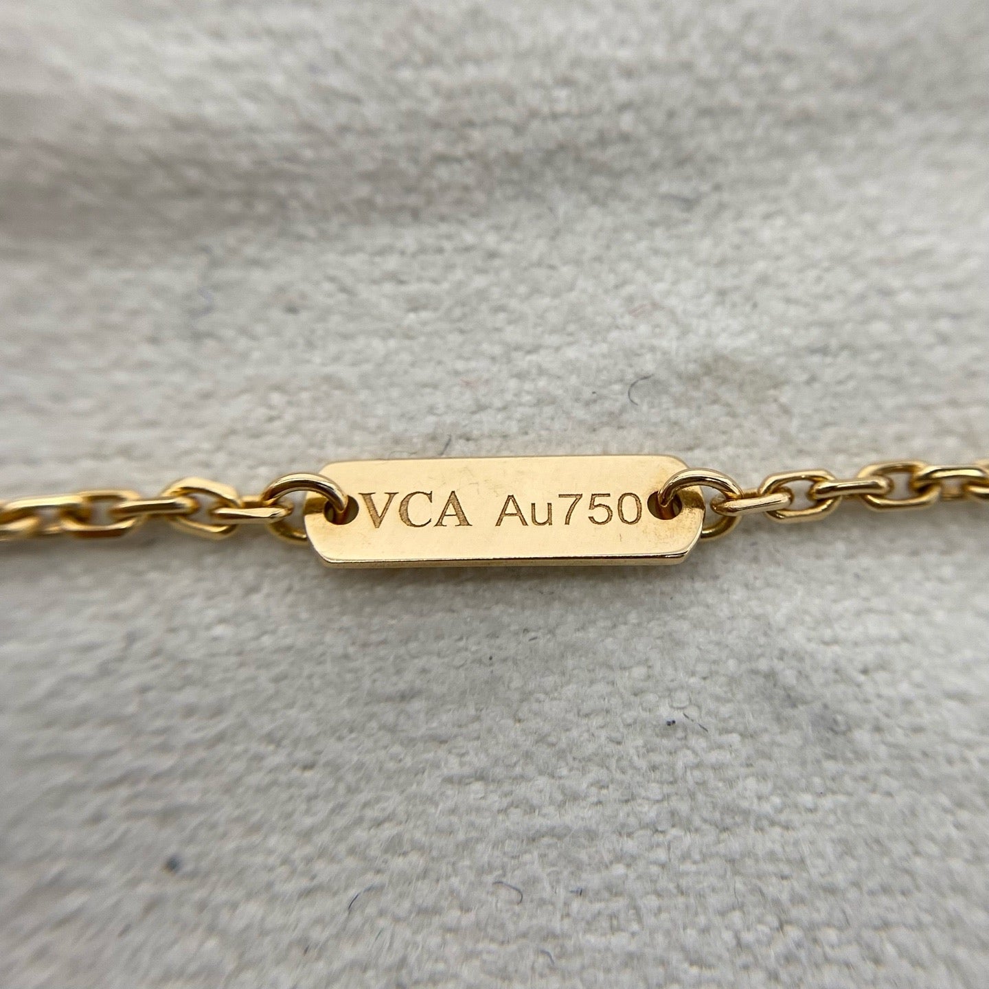 Pre-owned Certified VCA Van Cleef & Arpels Lucky Alhambra Butterfly Pendant Necklace, 18k Gold with Tiger Eye, 2017, w/ box