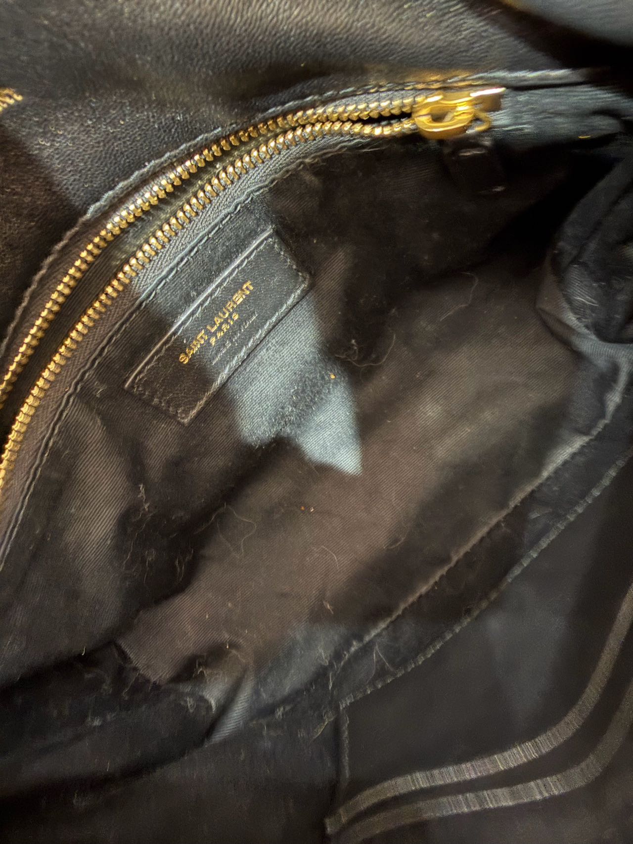 Pre-owned Certified YSL Saint Laurent Mini Puffer in Black Lambskin with Golden Hardware, 2025