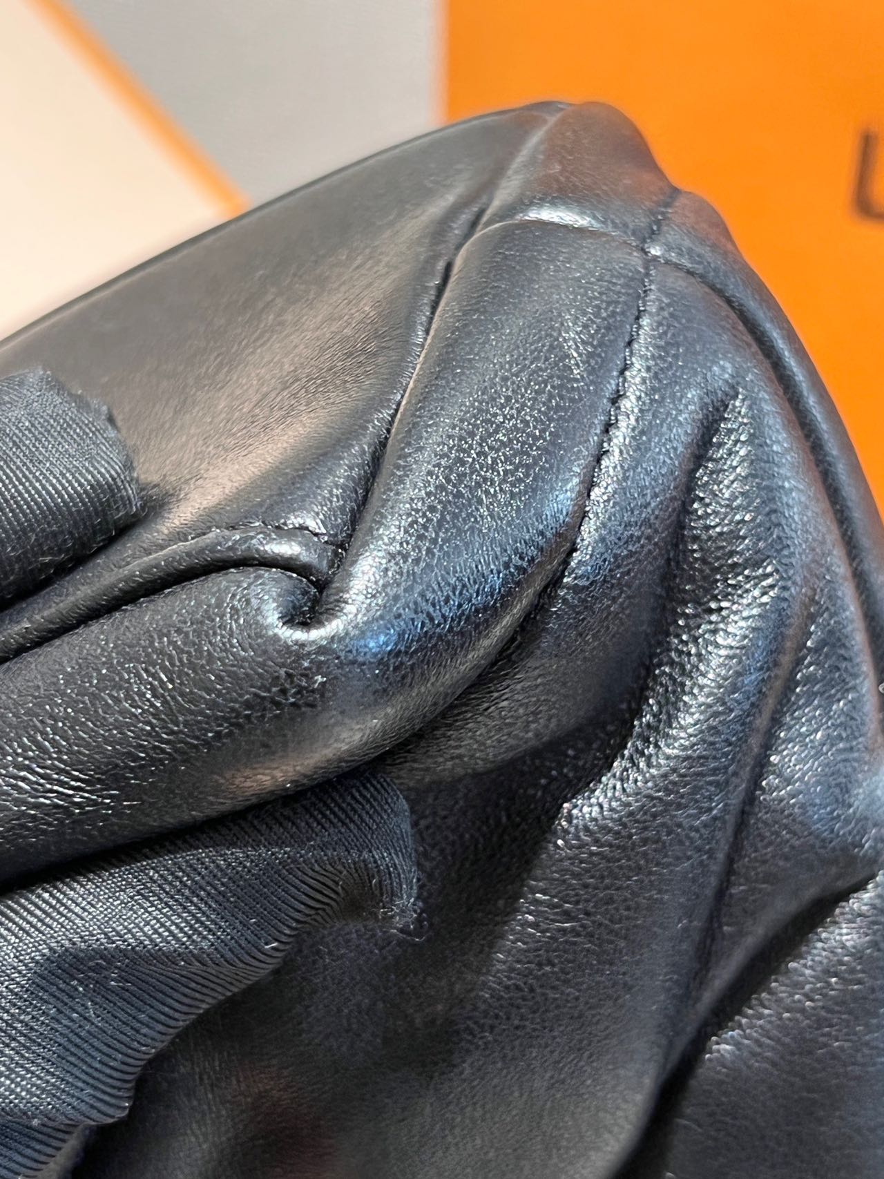 Pre-owned Certified YSL Saint Laurent Small Puffer in Black Lambskin with Silver Hardware
