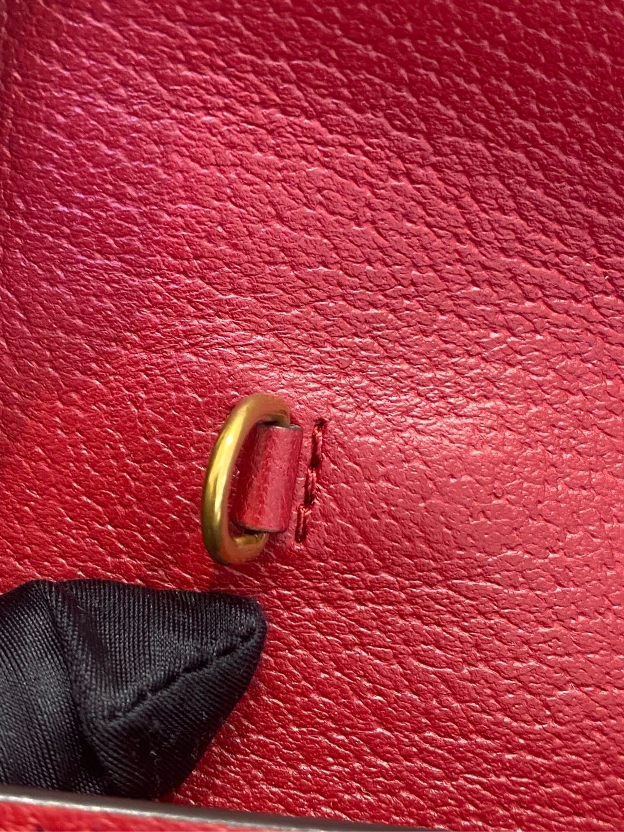 Pre-owned Gucci Queen Margaret WOC Wallet on Chain Red