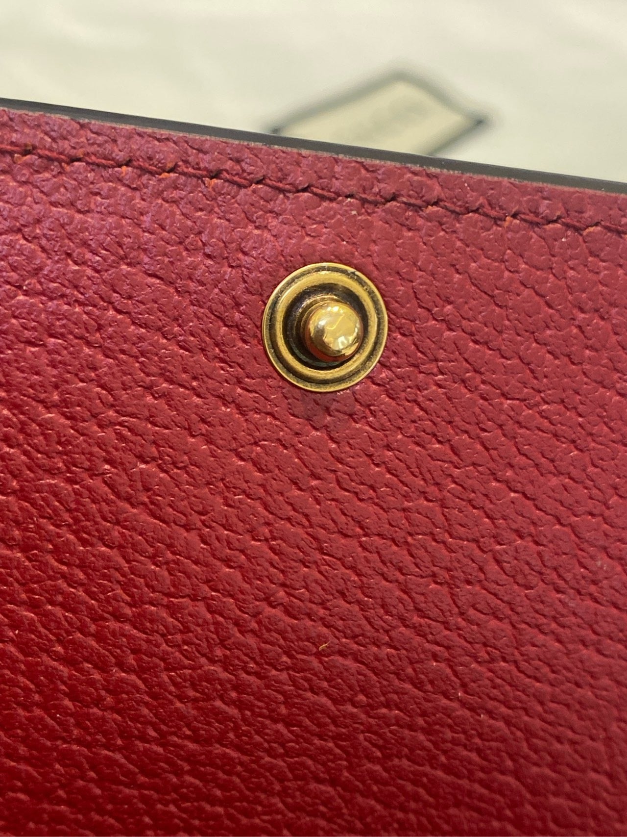 Pre-owned Gucci Queen Margaret WOC Wallet on Chain Red